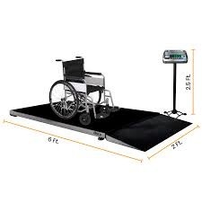 Échelle de fauteuil roulant Échelle de plateforme fiable avec rampe 500 kg