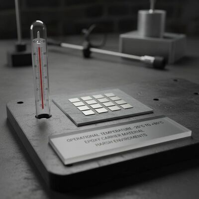 Température de fonctionnement de moins 20 à plus 80 degrés Détecteurs de contraintes utilisant un matériau porteur époxy pour des performances dans des environnements difficiles