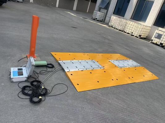 Système de pesage de véhicule polyvalent portable à balance d'essieu d'usine avec indicateur sans fil